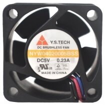 Y.S.TECH NYW04020005BSS DC 5V 0.23A 3 Wires Brushless Axial Cooling Fan