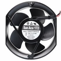 Sanyo Denki 109E5724H510 DC 24V 0.58A 2 Wires 17251 Axial Cooling Fan