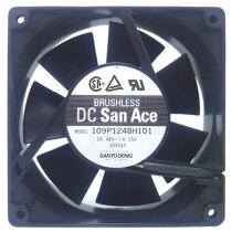 Sanyo Denki 109P1248H101 DC 48V 0.15A 3 Wires Axial Cooling Fan
