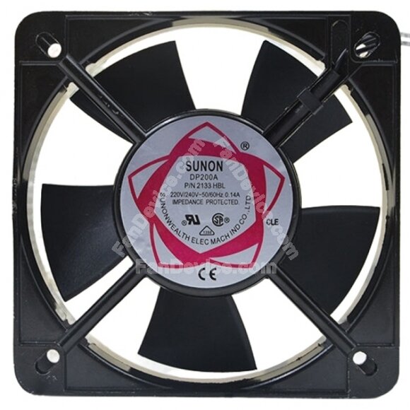 Sunon DP200A 2133HBL AC 220/240V 0.14A 13538 Axial Cooling Fan