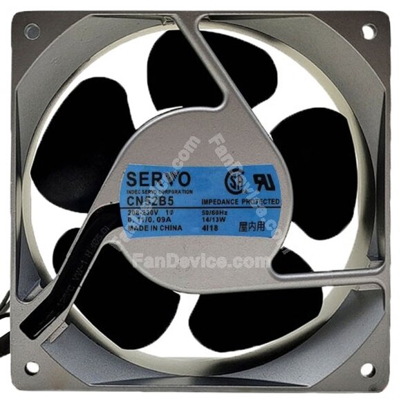 Servo CN52B5 AC 208-230V 0.11/0.09A 14/13W 2 Wires Axial Cooling Fan