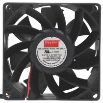 Dayton E19433 DC 24V 2 Wires / 3 Wires 106.3CFM Axial Cooling Fan