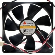 Y.S.TECH FD129225LS-N DC 12V 0.10A 3 Wires Brushless Axial Cooling Fan