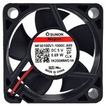 Sunon Maglev MF30100V1-1000C-A99 DC 5V 0.69W 2 Wires Axial Cooling Fan