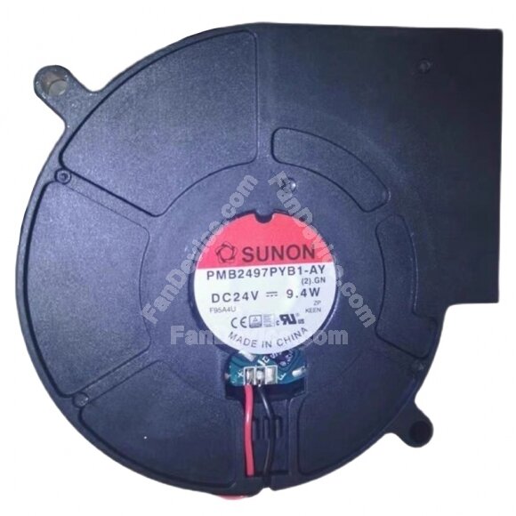 Sunon PMB2497PYB1-AY DC 24V 9.4W 2 Wires Blower Cooling Fan