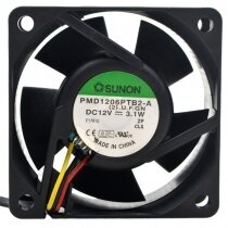 Sunon PMD1206PTB2-A DC 12V 3.1W 3 Wires Axial Cooling Fan