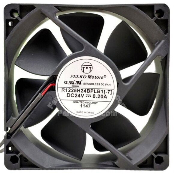 PELKO Motors R1225H24BPLB1-7 DC 24V 0.20A Brushless Axial Cooling Fan