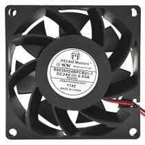 PELKO Motors R8038H24BPCB21-7 DC 24V 0.65A Brushless Axial Cooling Fan