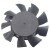 ARX FS1240-A3012A DC 12V 0.09A 2 Wires Axial Cooling Fan