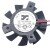 ARX FS1240-A3012A DC 12V 0.09A 2 Wires Axial Cooling Fan