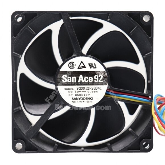 Sanyo Denki 9G0912P2G041 DC 12V 0.88A 9032 Axial Cooling Fan