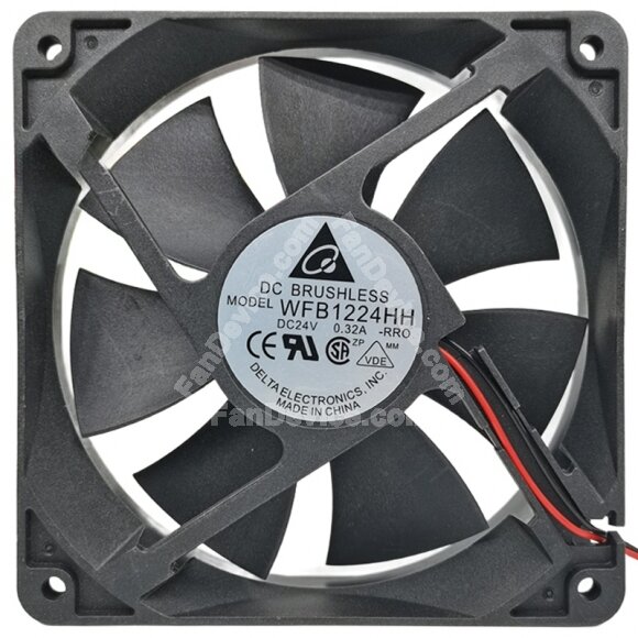 Delta WFB1224HH 24V 0.32A DC Brushless Axial Cooling Fan