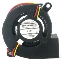 TOSHIBA SF5020RH12-01E 12V 210mA 3 Wires DC Brushless Blower Fan