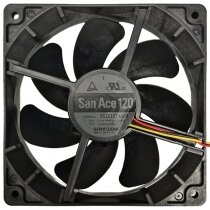 Sanyo Denki 9S1212F4D04 DC 12V 0.19A 2 / 3 / 4 Wires 12025 Axial Fan