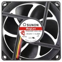 Sunon PE92252B1-000C-G99 DC 24V 5.28W 2 / 3 Wires Axial Fan