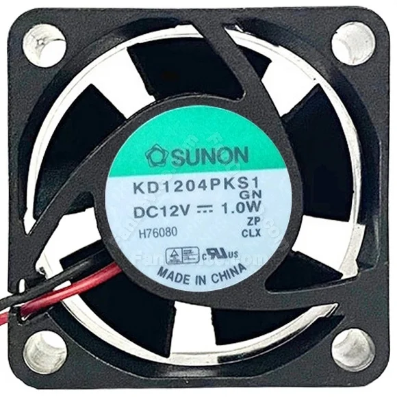 Sunon KD1204PKS1 DC 12V 1.0W 2 Wires Axial Cooling Fan