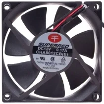 SuperRed CHA8012CB(E) DC 12V 0.17A 2 Wires Axial Cooling Fan