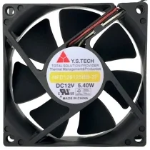 Y.S.TECH NFD128125BB-2F DC 12V 5.40W 3 Wires Axial Cooling Fan