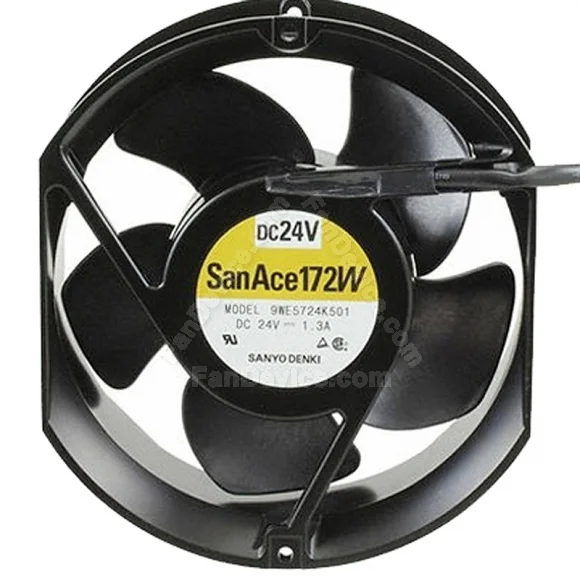Sanyo 9WE5724K501 24V 1.3A 3 Wires Axial Cooling Fan