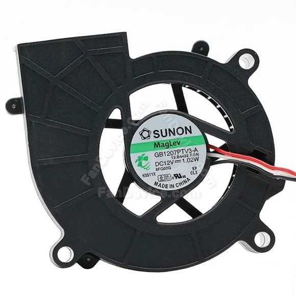 Sunon GB1207PTV3-A 12V 1.02W 3 Wires Maglev Blower Cooling Fan