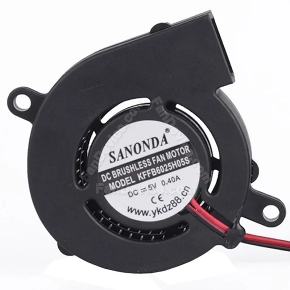 SANONDA KFFB6025H05S 5V 0.40A DC Brushless 2 Wires Blower Cooling Fan