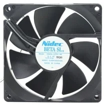 Nidec D0809-12TS1 B3 DC 12V 0.06Amp 2 Wires Axial Cooling Fan