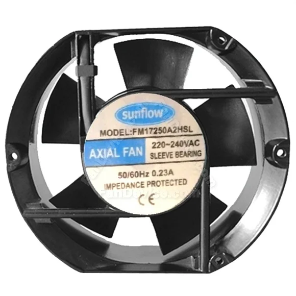 Sunflow AC17250A2HSL 220-240V 0.23A Sleeve Bearing Impedance Protected Cooling Fan