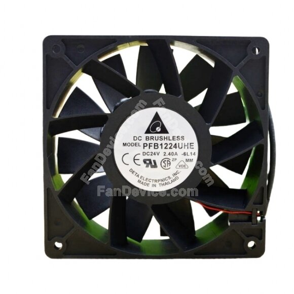 Delta PFB1224UHE DC 24V 2.40A 2 Wires / 3 Wires / 4 Wires Axial Cooling Fan