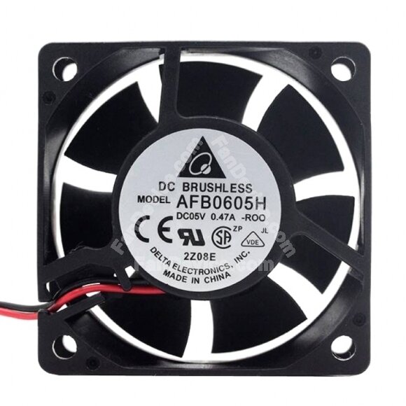 Delta AFB0605H DC 5V 0.47A 2 Wires / 3 Wires Axial Cooling Fan