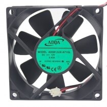 ADDA AD0812UX-A71GL DC 12V 0.45A 8025 Axial HYPRO Bearing Cooling Fan