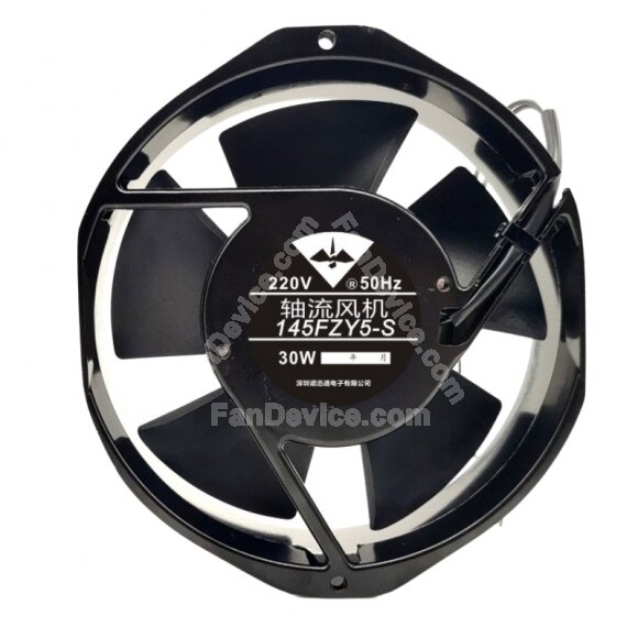145FZY5-S AC 220V 30W 2 Wires Axial Cooling Fan