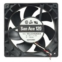 Sanyo Denki San Ace 120 9G1224G4D04 DC 24V 0.47A 2 Wires / 3 Wires Axial Cooling Fan