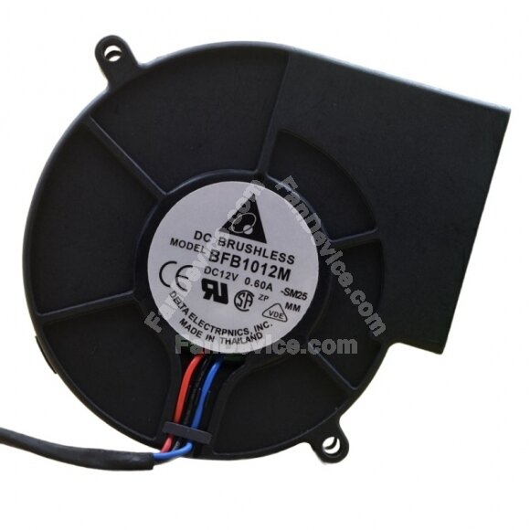 Delta BFB1012M DC 12V 0.60A 3 Wires Blower Cooling Fan