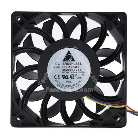 Delta FFB1224EH DC 24V 0.76A 2 Wires / 3 Wires / 4 Wires Axial Cooling Fan