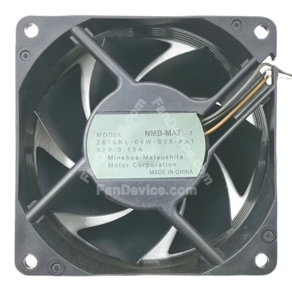 NMB-MAT 2810KL-04W-S39-XA1 DC 12V 0.15A 7025 Axial Cooling Fan