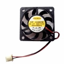 COLORFUL CF-12407S DC 12V 0.14A 2 Wires Axial Cooling Fan