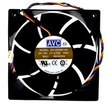 AVC DS12025B12H DC 12V 0.75A 2 Wires / 3 Wires / 4 Wires Axial Cooling Fan