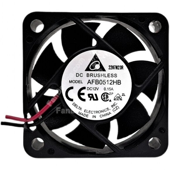 Delta AFB0512HB DC 12V 0.15A 2 Wires / 3 Wires Axial Cooling Fan