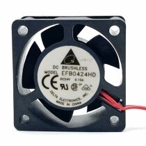 Delta EFB0424HD DC 24V 0.1A 2 Wires / 3 Wires Axial Cooling Fan
