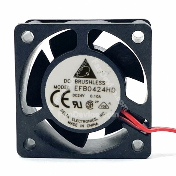 Delta EFB0424HD DC 24V 0.1A 2 Wires / 3 Wires Axial Cooling Fan