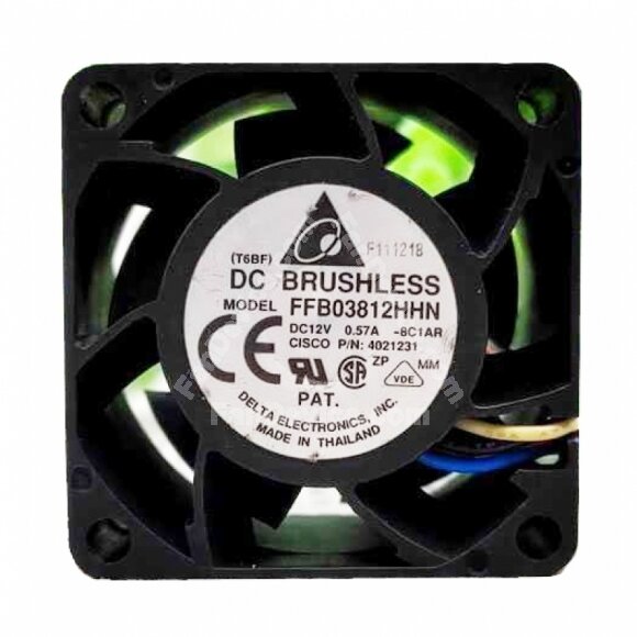 Delta FFB03812HHN DC 12V 0.57A 2 Wires / 3 Wires / 4 Wires Axial Cooling Fan