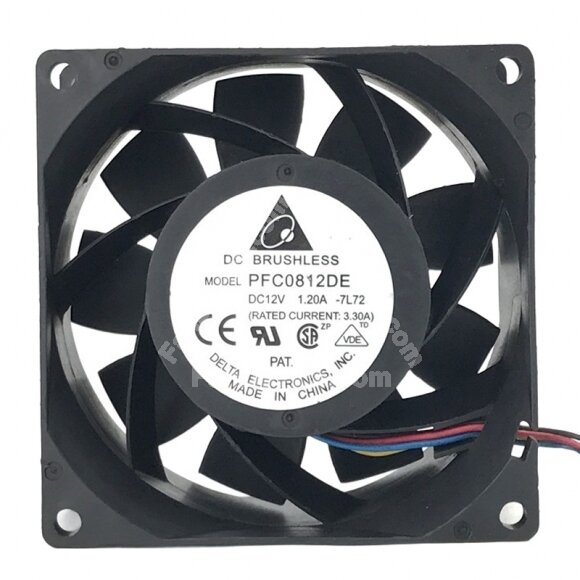 Delta PFC0812DE DC 12V 1.20A 8038 Axial Cooling Fan