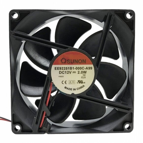 Sunon EE92251B1-000C-A99 DC 12V 2.0W 2 Wires Axial Cooling Fan