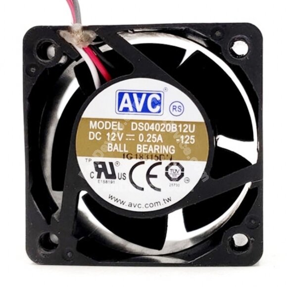 AVC DS04020B12U DC 12V 0.25A 4020 Axial Cooling Fan