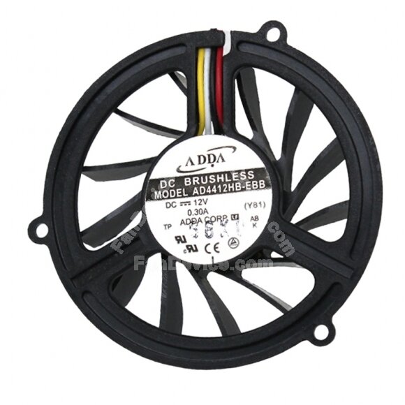 ADDA AD4412HB-EBB DC 12V 0.30A 4515 Axial Brushless Cooling Fan