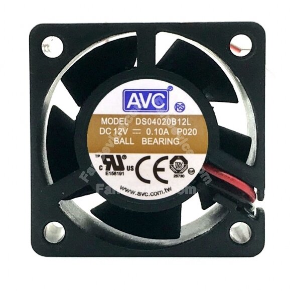 AVC DS04020B12L DC 12V 0.10A 2 Wires / 3 Wires / 4 Wires Axial Cooling Fan