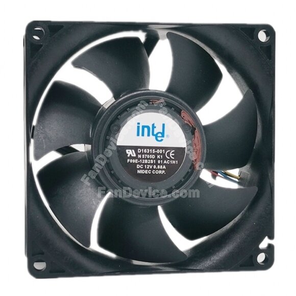 Intel F09E-12B2S1 DC 12V 0.88A 9038 Nidec Axial Cooling Fan