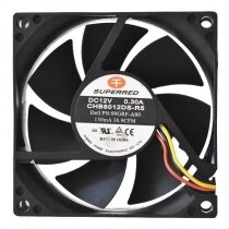SuperRed CHB8012DS-R5 DC 12V 0.30A 8020 38.9CFM Axial Cooling Fan