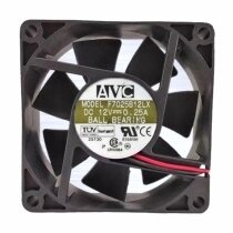 AVC F7025B12LX DC 12V 0.25A 2 Wires / 3 Wires Axial Cooling Fan