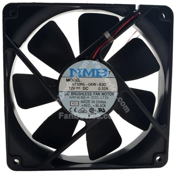 NMB 4710NL-04W-B30 DC 12V 0.32A 2 Wires / 3 Wires Axial Cooling Fan